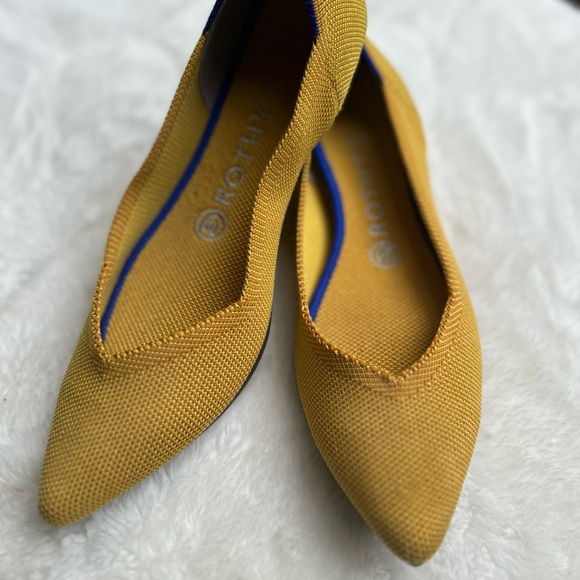ROTHYS THE POINT WOMEN'S MARIGOLD FLATS SHOES SIZE 8- EUC - Picture 4 of 8